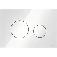 Tece Loop ovládacie tlačidlo sklo v bielej farbe 9240650 9.240.650