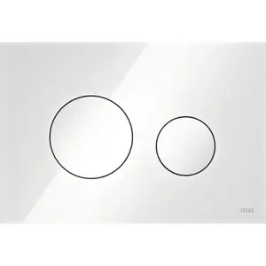 Tece Loop ovládacie tlačidlo sklo v bielej farbe 9240650 9.240.650