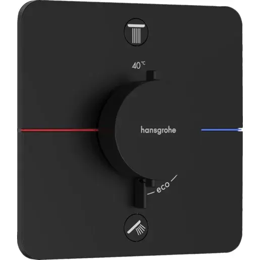 Hansgrohe ShowerSelect Comfort Q sprchová a vaňová batéria bez podomietkového telesa matná čierna 15583670