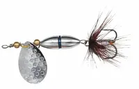 Kinetic třpytka fizz silver/blue ribbon - velikost háčku 8 hmotnost 5 g