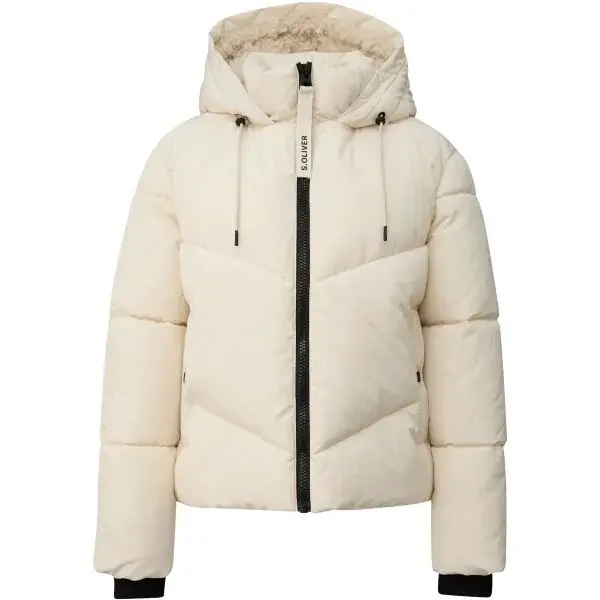s.Oliver OUTDOOR JACKET Dámská zimní bunda, béžová, velikost