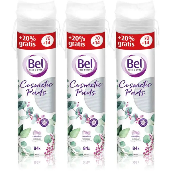 Bel Face & Body odličovacie tampóny výhodné balenie 3x84 ks