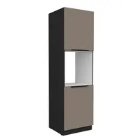 Vysoká skříňka pro vestavnou troubu Aria 60 DP-210 2F Barva korpusu: Černá, Barva dvířek: TA - Sandgrau AFM