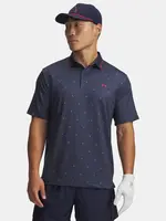 Pánské tričko Under Armour UA Drive Warning Polo-BLU - Pánské