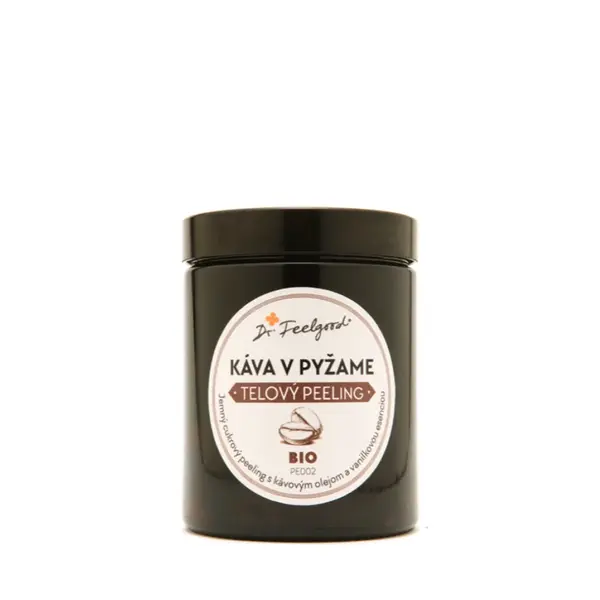 BIO telový peeling KÁVA v PYŽAME - 180 ml - Dr. Feelgood