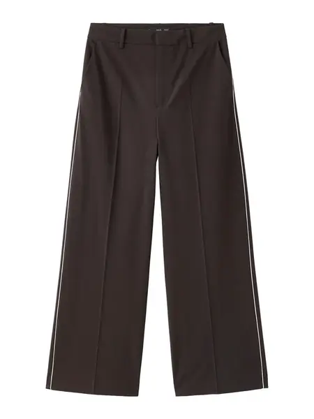 MANGO Plisované nohavice  čokoládová