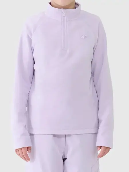 Girls' fleece sweatshirt 4F