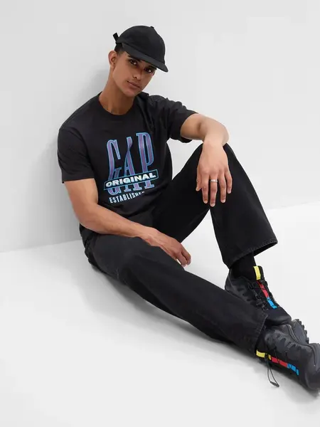 GAP Pánské Tričko s výrazným logem 664006-00 Velikost: S