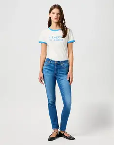 Dámské džíny WRANGLER SIENNA REBEL BLUE 112362641 Velikost: 33/34