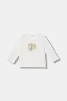 Detské bavlnené tričko s dlhým rukávom United Colors of Benetton