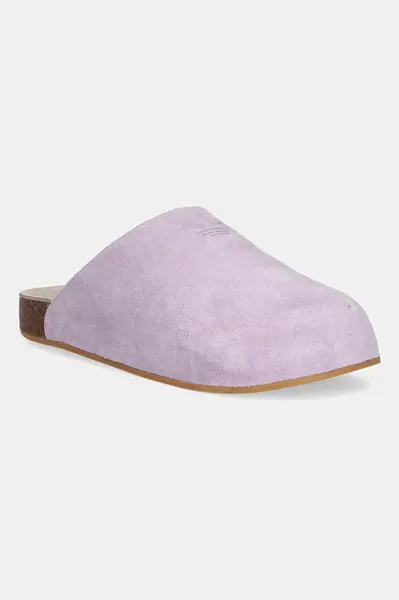 Semišové pantofle adidas Originals Adimule dámské, fialová barva, JP8732