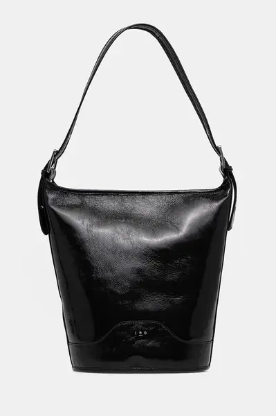 Kožená kabelka IRO WM44ZYKECR černá barva, ZYKECR