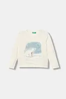 Detská bavlnená košeľa s dlhým rukávom United Colors of Benetton