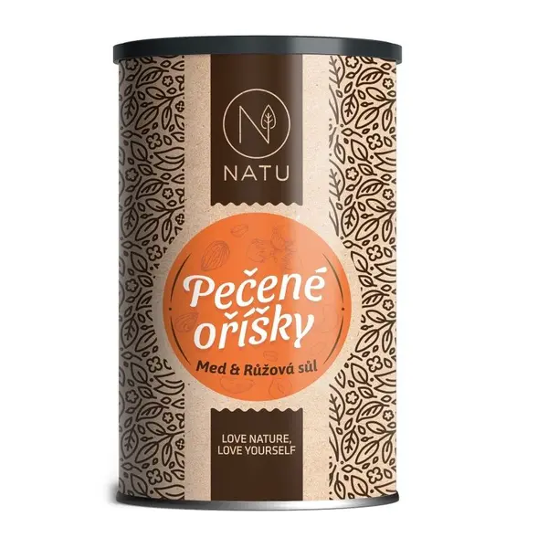 NATU Pečené oříšky s medem a solí 500 g