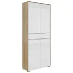 Voleo SKŘÍŇ NA ŠANONY, bílá, barvy dubu, 81/199/37 cm