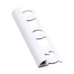 Lišta ukončovací "oblá" Profil-EU biela, PVC, dĺžka 250 cm, výška hrany 6 mm, L6250