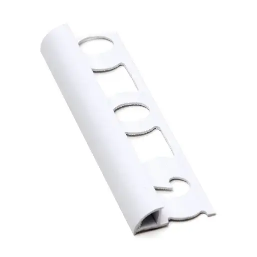 Lišta ukončovací "oblá" Profil-EU biela, PVC, dĺžka 250 cm, výška hrany 6 mm, L6250