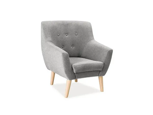 Šedé relaxační křeslo AMBER 1