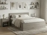 Posteľ SOFIA 120 x 200 cm, dub hľuzovka Rošt: S lamelovým roštom, Matrac: Matrac SOMMERA 18 cm