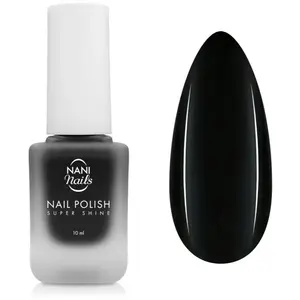 NaniNails NANI Super Shine dlouhotrvající lak na nehty odstín Black Velvet 10 ml
