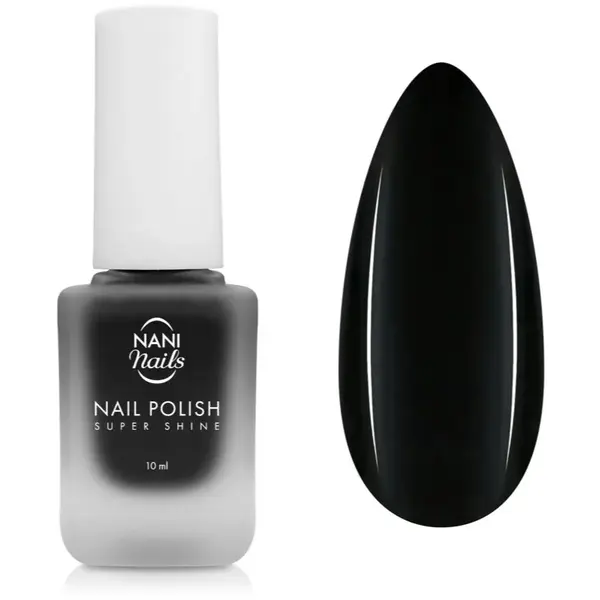 NaniNails NANI Super Shine dlouhotrvající lak na nehty odstín Black Velvet 10 ml