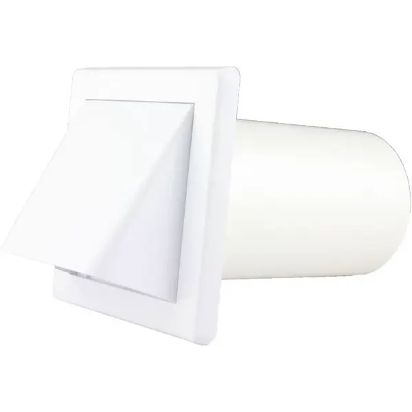 Mřížka větrací gravitační - klapka VM, 200 x 200 mm GK/150 mm, bílá 0241