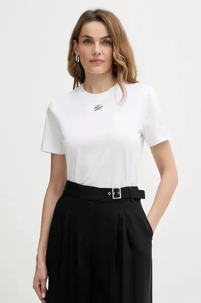 Bavlněné tričko Karl Lagerfeld KL ESSENTIAL