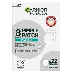 GARNIER Pure active pimple patch hydrokoloidní náplasti na nedokonalosti pleti 22 ks