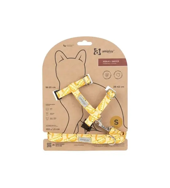 Amiplay Kšíry pro kočku BeHappyCat Banana | Postroje pro kočky - S