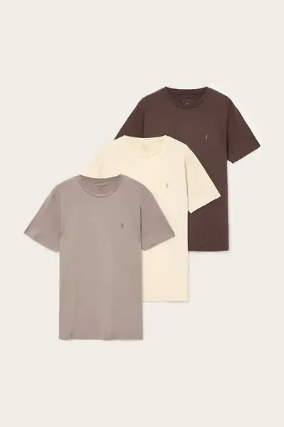 Bavlněné tričko AllSaints BRACE 3-pack