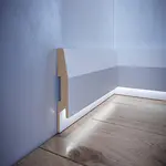 Podlahová lišta MDF Foge LED LB9 bílá polmat