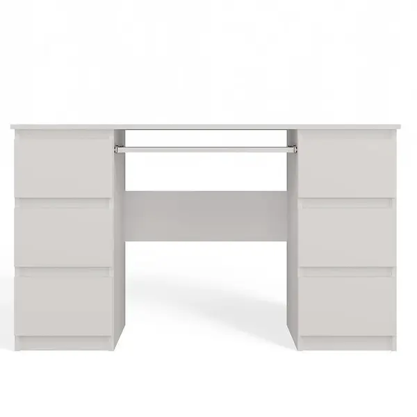 Psací stůl Kuba bílá/antracit