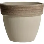 Kvetináč Palladio Vulcano keramický šedý d35cm