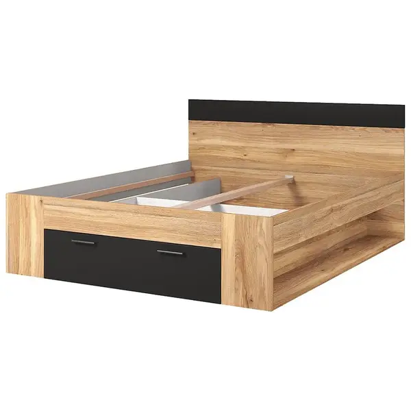 Postel Beta 91 160x200 dub mauvella/černá