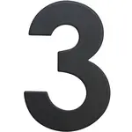Nerezové číslo 2D černá matná 3 RN.75L
