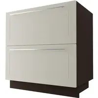 Kuchynská skrinka D2M/80 Quantum vanilla mat/lava