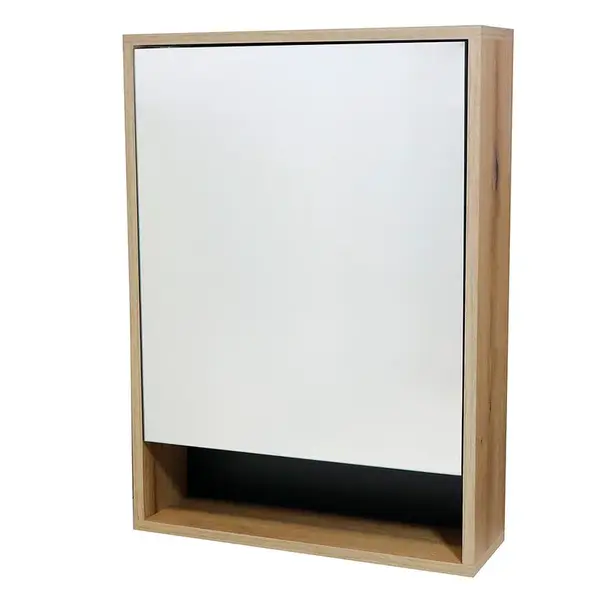 KÚPEĽŇOVÁ ZRKADLOVÁ SKRINKA NOVA 60 DUB EVOKE