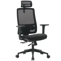 Otočné kreslo Popstar Mesh Lux čierna