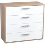 Komoda DSB 4S biely/sonoma