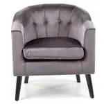 Kreslo Marshal sivá/čierna