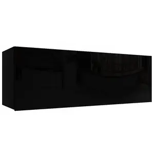 Závěsná skříňka Izumi-32-BL černá mat/lesk