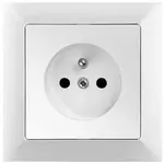 Zásuvka 2P+PEMedium bílá