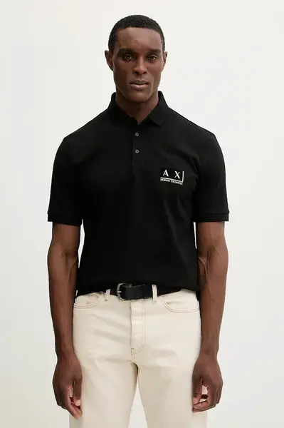 Bavlněné polo tričko Armani Exchange