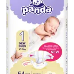 Panda New born vel. 1 2-5 kg dětské pleny 54 ks