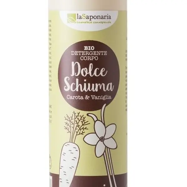 laSaponaria Jemný čisticí sprchový gel s mrkví a vanilkou BIO 200 ml