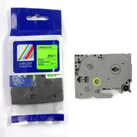 Kompatibilní páska s Brother HGe-D51, signální 24mm x 8m, černý tisk/zelený podklad, vysokorychlostní