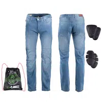Pánské moto jeansy W-TEC Shiquet modrá XXL prodloužená délka