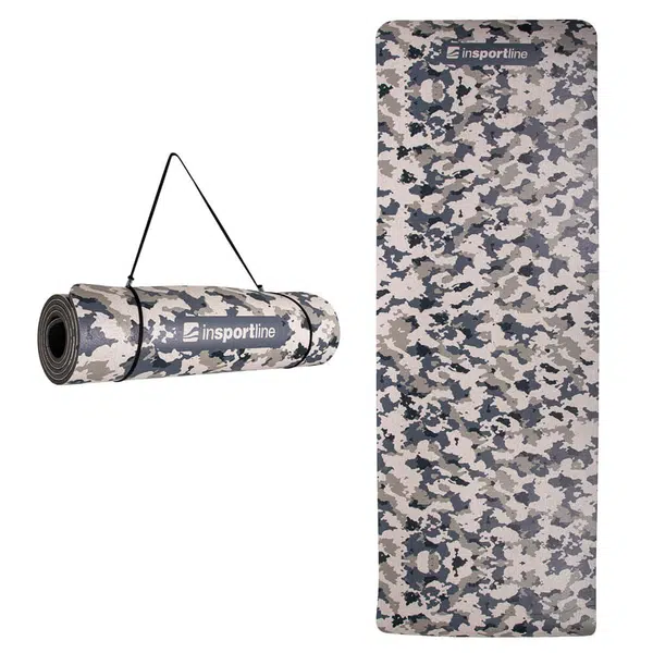 Karimatka inSPORTline Camu 173x61x0,8 cm šedý maskáč