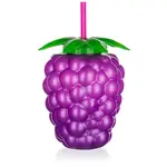 Plastová láhev se slámkou Blackberry 800ml