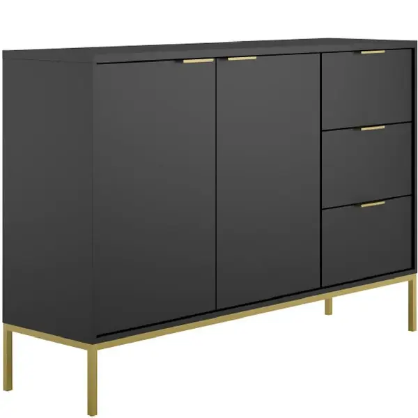 Komoda Austin Černá/Zlatý